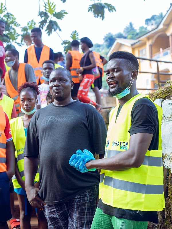 Tengbeh Town Red Pump River Cleanup Activity