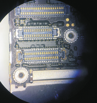 Repair iPhone 6 LCD screen display problem (black or half bright)