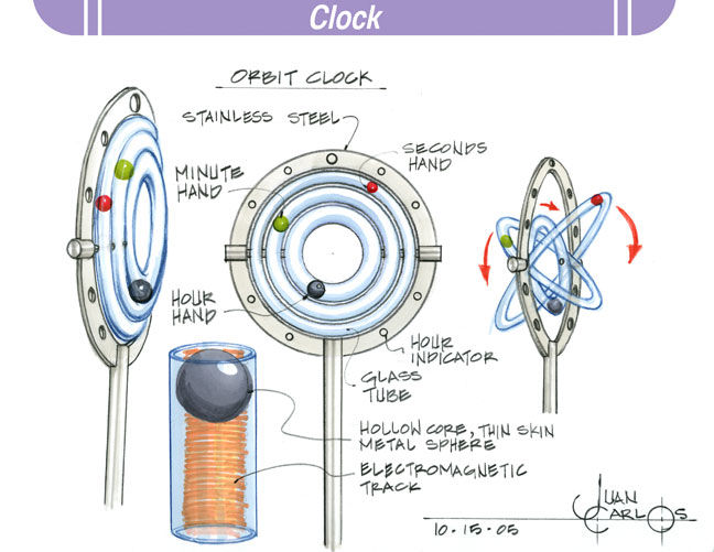 Tubular Clock Design