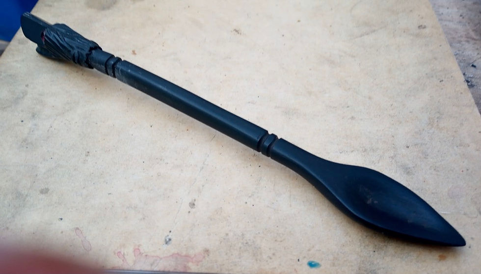 Dragon spoon. Ebony. 2021.
