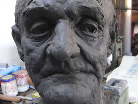 Art school janitor. Plaster cast. Bill Woods