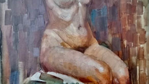 Seated nude. Oil on canvas. 1920s. Bill Woods.