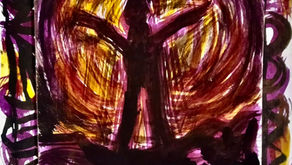 Brocken Spectre. Earth colours etc.