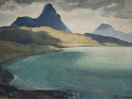 Cuillins, Skye. Watercolour.