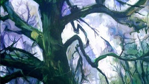 Zigzag tree. Acrylic. Ian Woods. 2013.