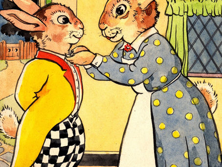 Book illustration by my mother, Peggie Highman-Woods. Watercolour.