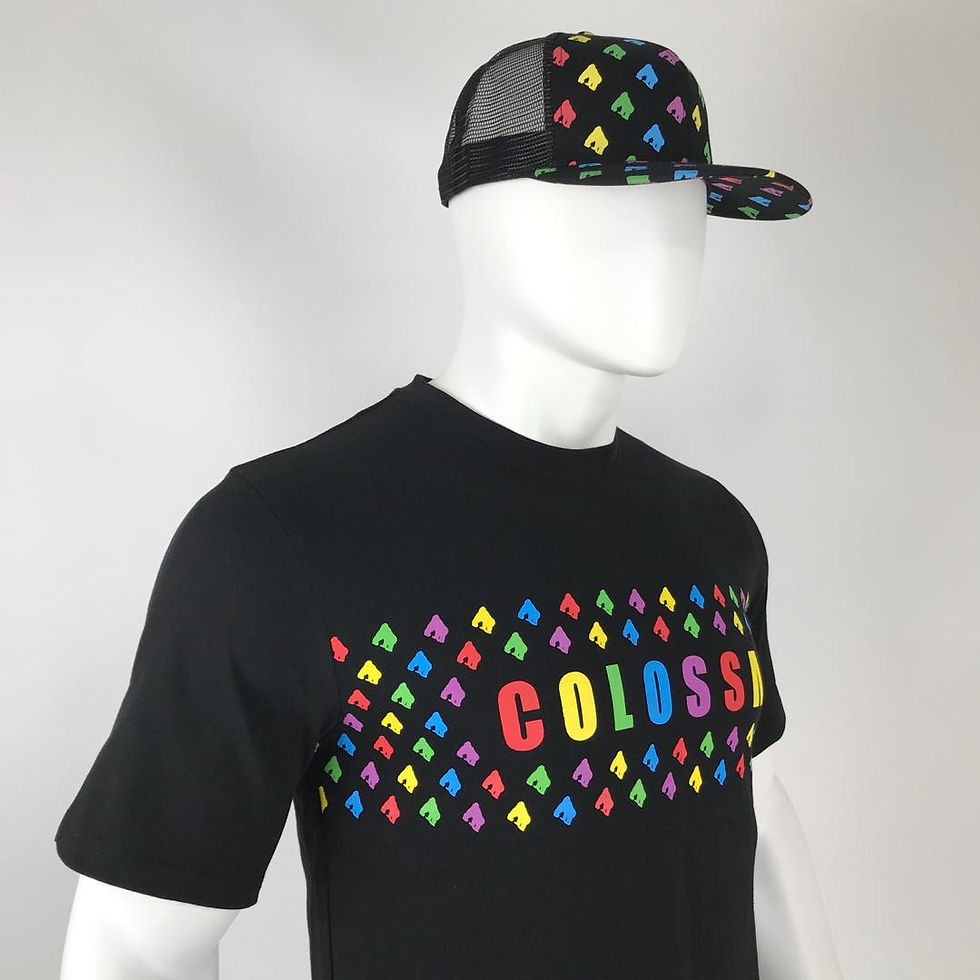 Thumbnail: Black Multi Coloured Gorilla COLOSSAL Shorts Set