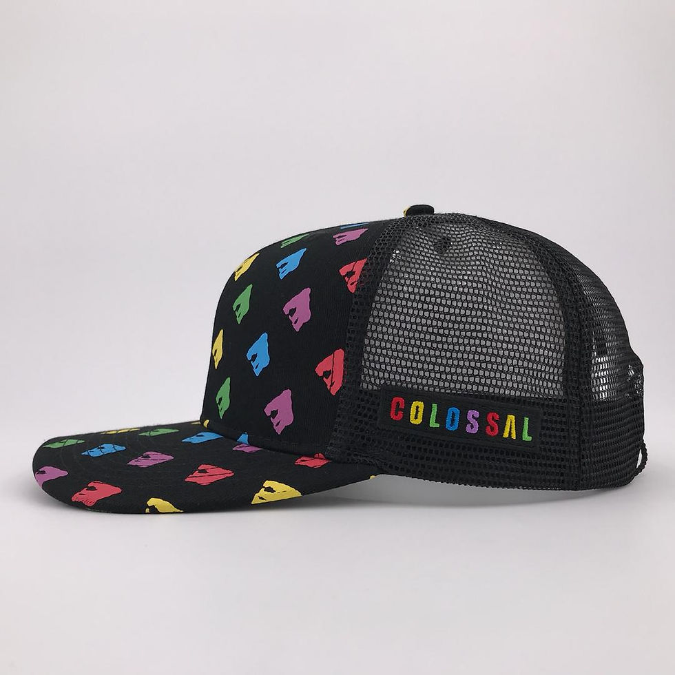 Thumbnail: Black Multi Coloured COLOSSAL Gorilla Hat