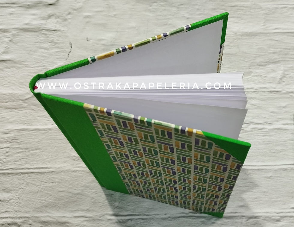 Miniatura: Libreta artesanal A5 verde