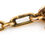 Thumbnail: Victorian 15ct Yellow Gold Trombone Link Guard Chain Circa 1900