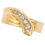 Thumbnail: Edwardian 18ct Yellow Gold Diamond Snake Ring, Circa 1915