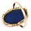 Thumbnail: Early 20th Century Gold and Blue Oval Jasperware Wedgwood Ring