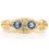 Thumbnail: Edwardian 18ct Gold Sapphire and Diamond Gypsy Ring