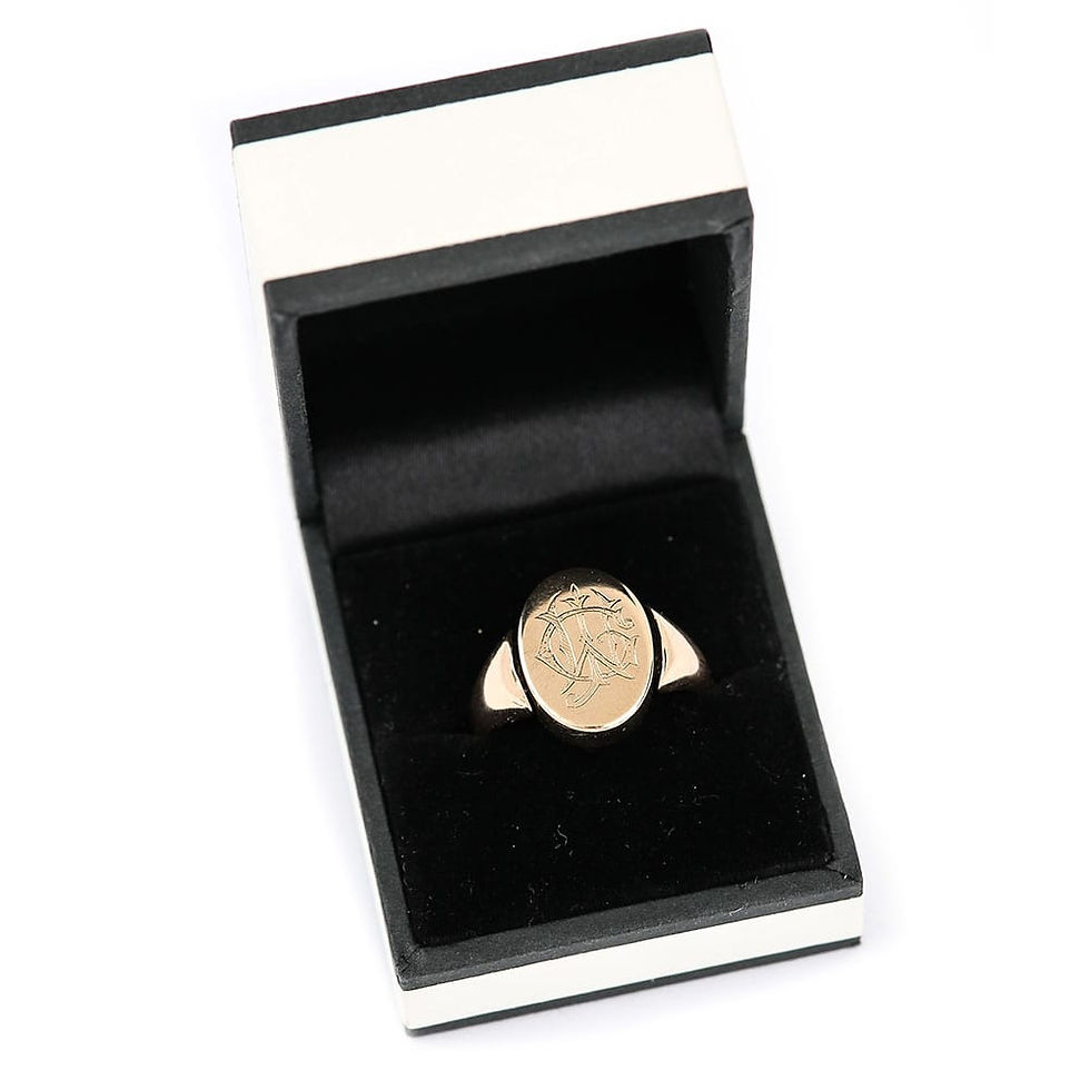 Thumbnail: Edwardian 18 Karat Yellow Gold Masonic Swivel Signet Ring Circa 1910