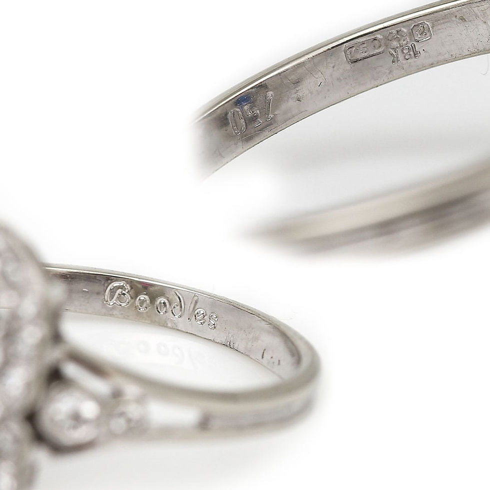 Thumbnail: 18ct White Gold Boodles Ruby and Sapphire and Diamond Ring