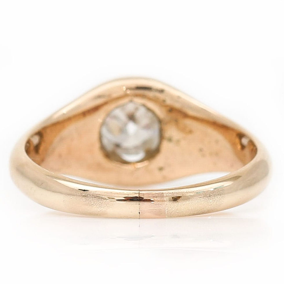 Thumbnail: Edwardian 18ct Gold Antique Cushion Cut Diamond Ring