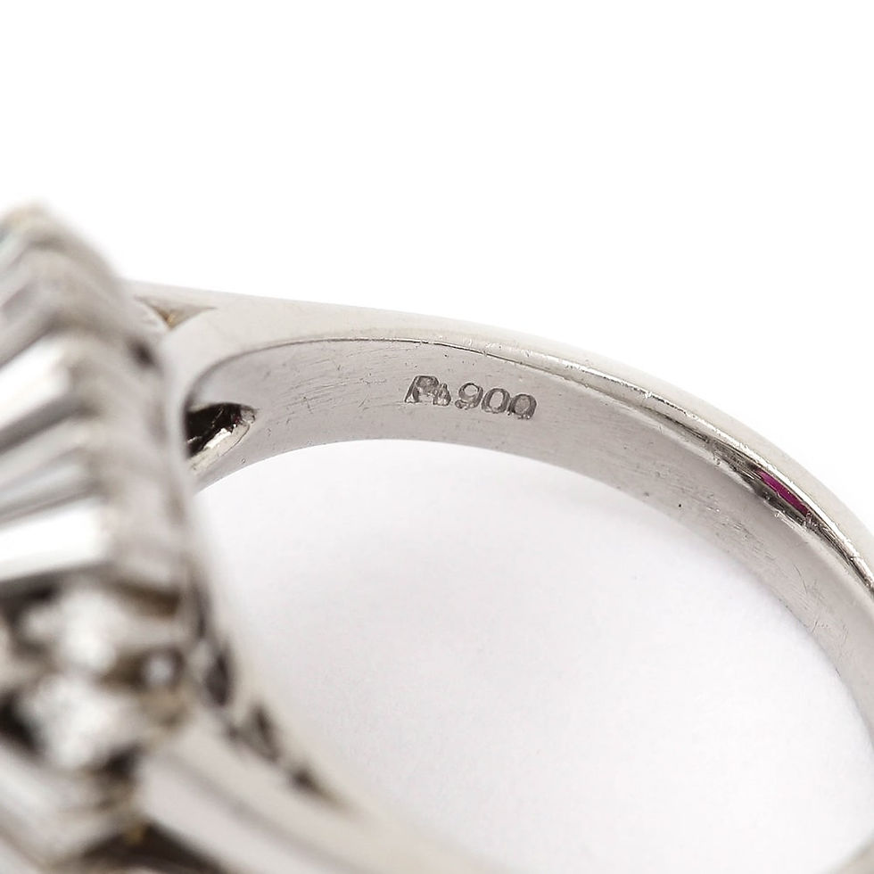 Thumbnail: Platinum 2.18ct No-Heat Ruby and 2.00ct Diamond Ballerina Ring