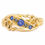 Thumbnail: Edwardian 18ct Yellow Gold Sapphire and Diamond Gypsy Ring, circa 1913