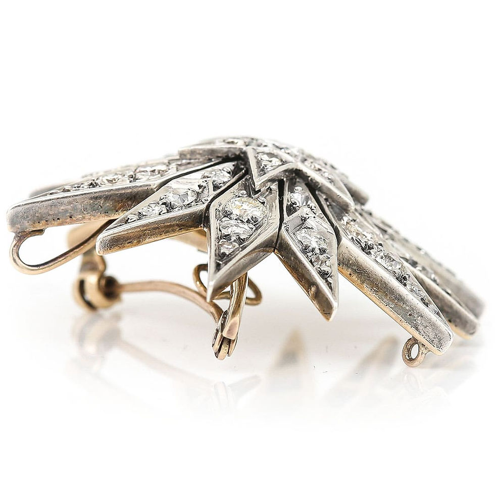 Thumbnail: 18ct White Gold 2.30ct Brilliant Cut Diamond Star Brooch and Pendant