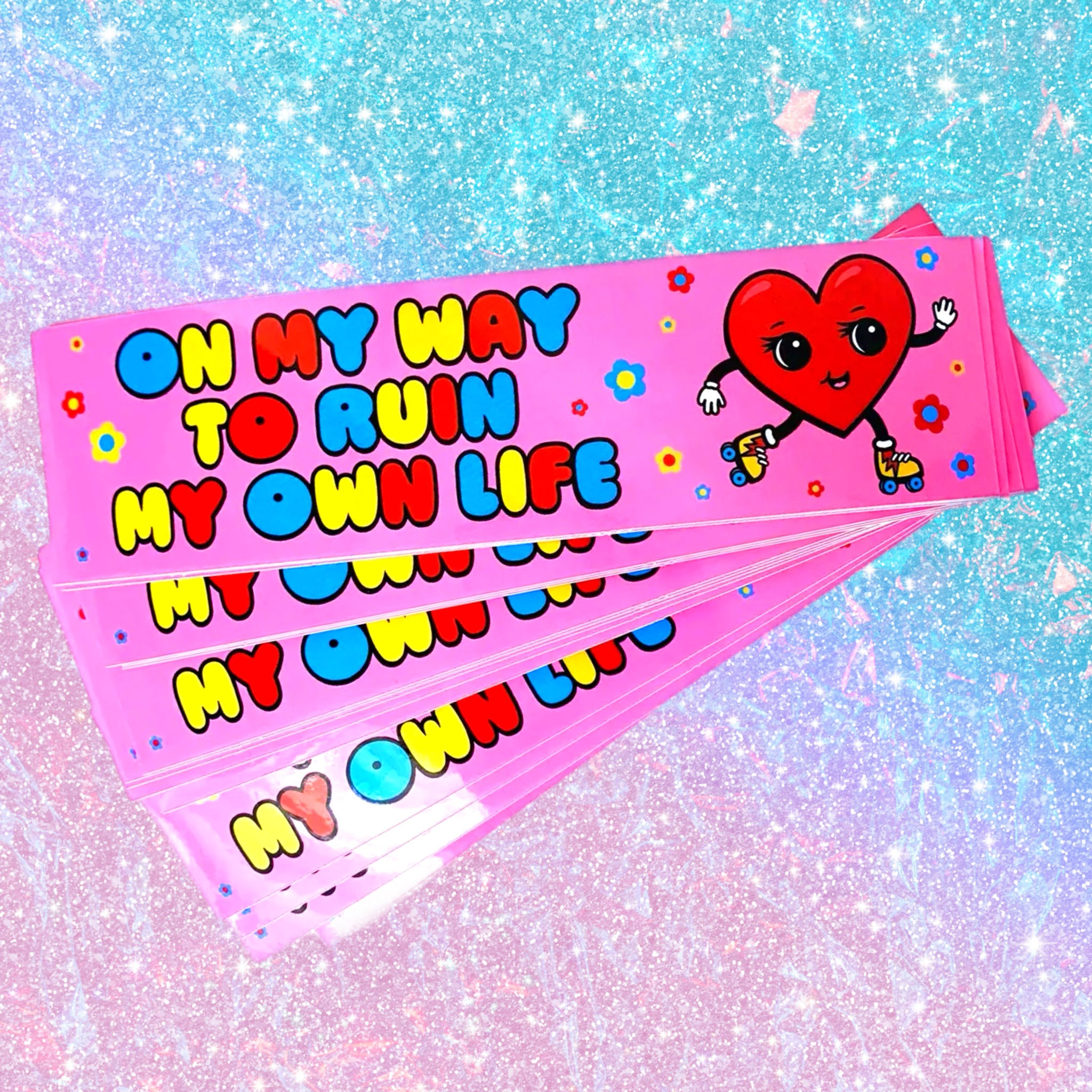 Krystan Saint Cat On My Way! Bumper Sticker