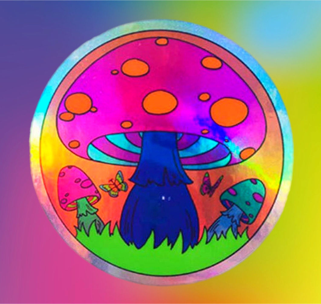 Astral Weekend Holo ‘Shrooms Sticker