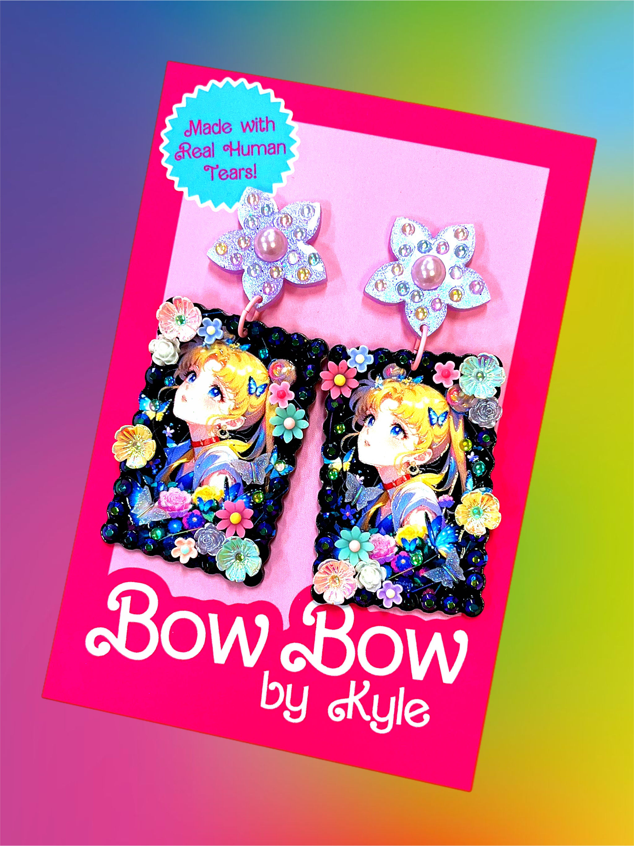 Pastel Floral Usagi Dangles