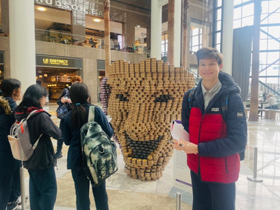 Hudson Montessori Visits Canstruction Exhibit at Brookfield Place