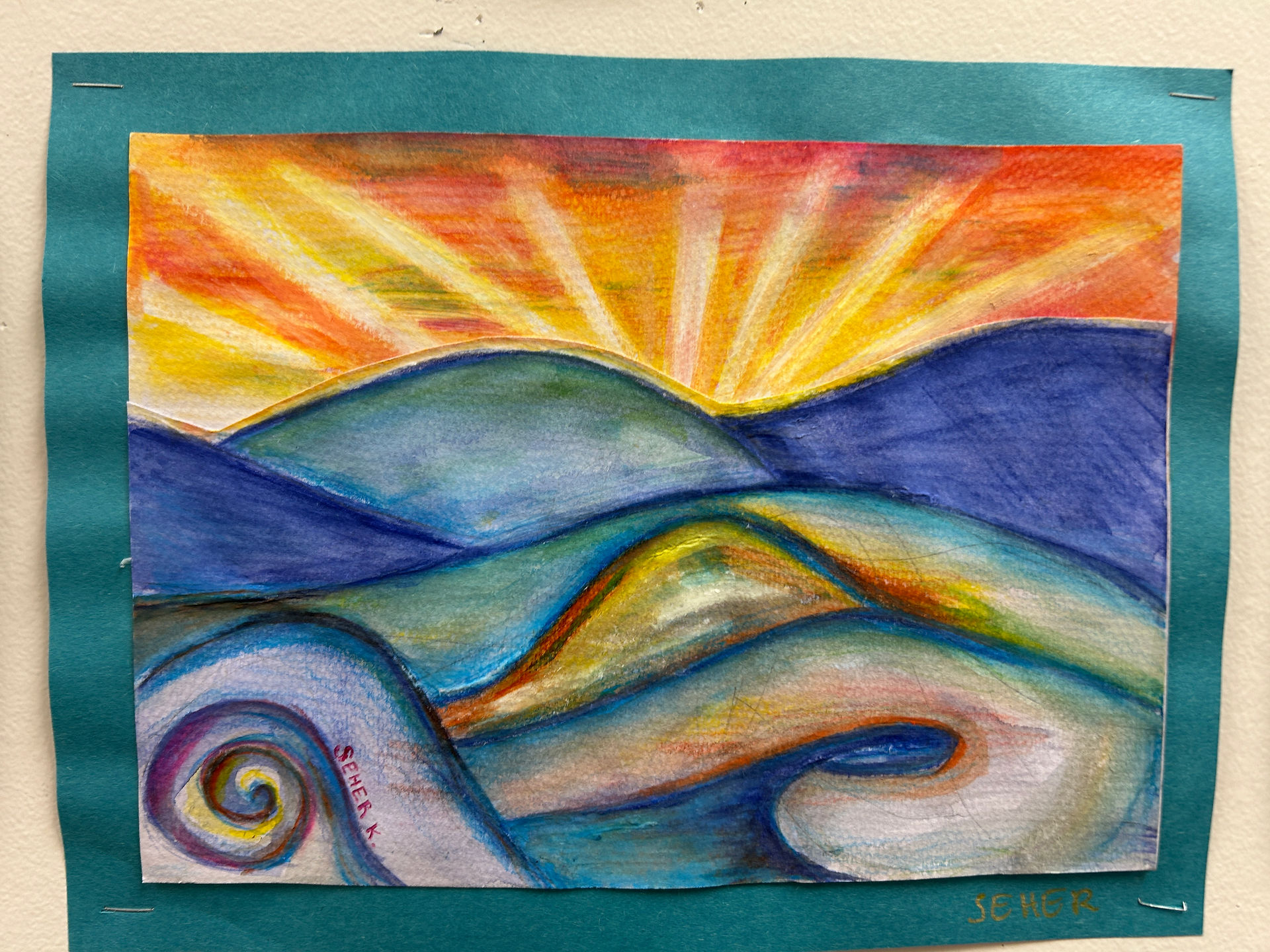A nature inspired artwork showcased at the 2025 Art Show. 