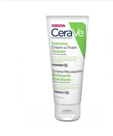 CERAVE CRÈME MOUSSANTE NETTOYANTE HYDRATANTE – 100 ML