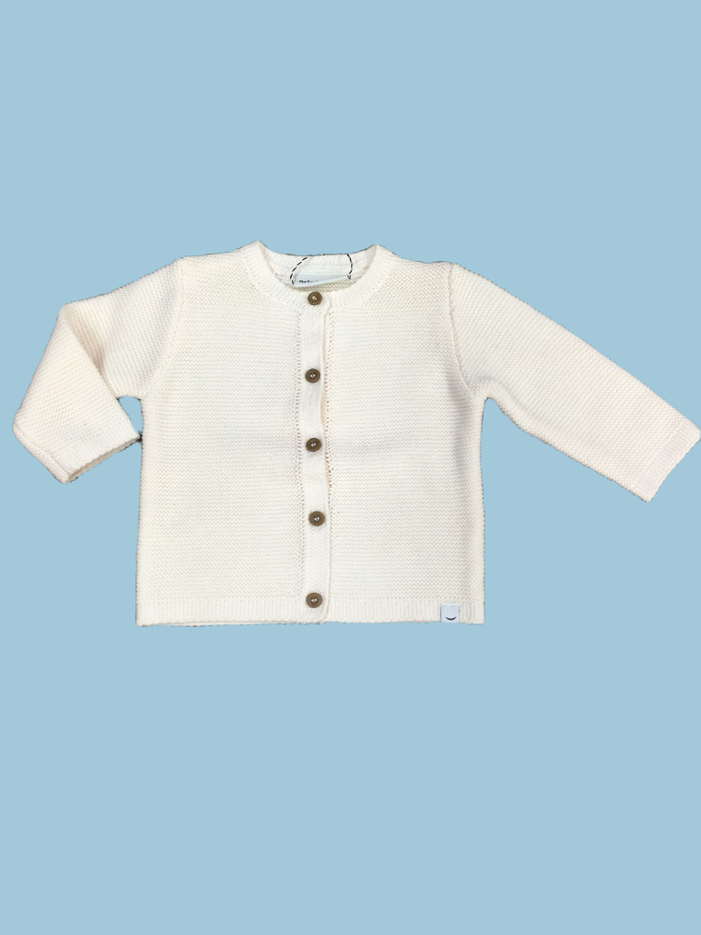 BABY FACE CARDIGAN IN COTONE NEONATA