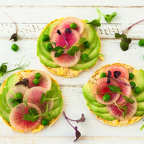 Avocado Radish Snacks