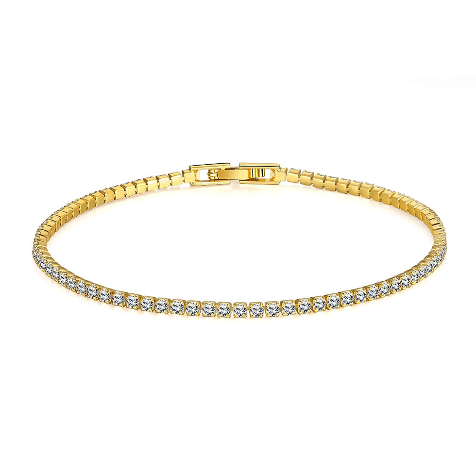 Thumbnail: 18CM 925 Sterling Silver Tennis Bracelet with 2mm Zirconia - Women's Anniversary
