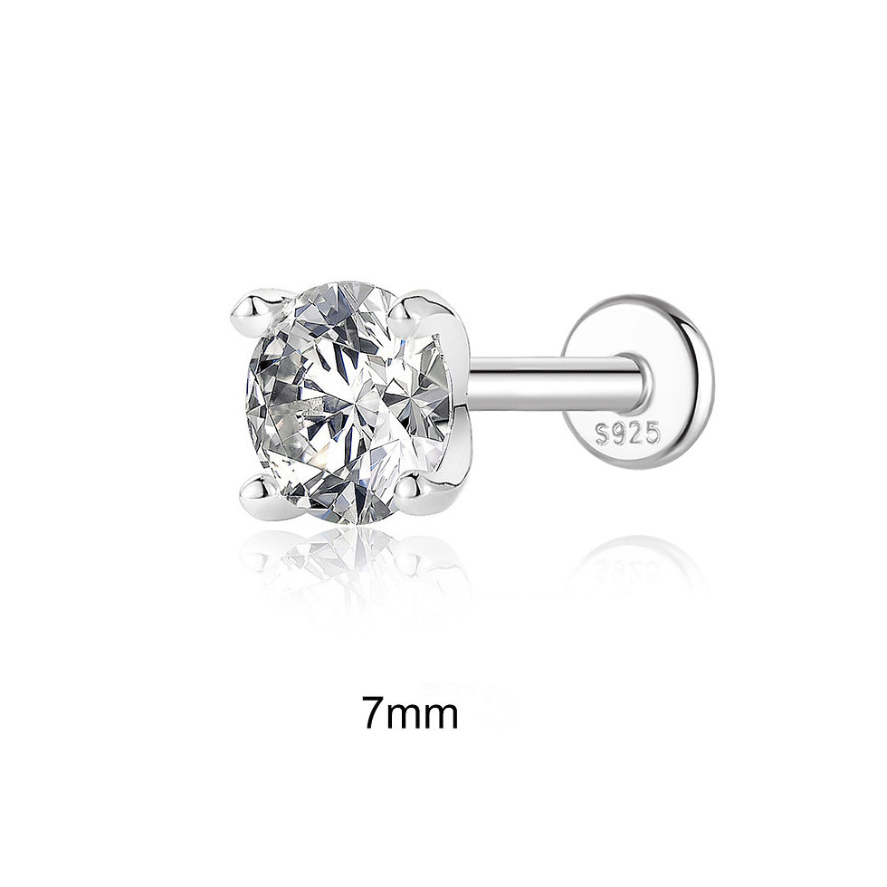Thumbnail: CANNER 1PC Certificate 0.03-1.2CT Moissanite S925 Silver Sparkling Classic Flat 