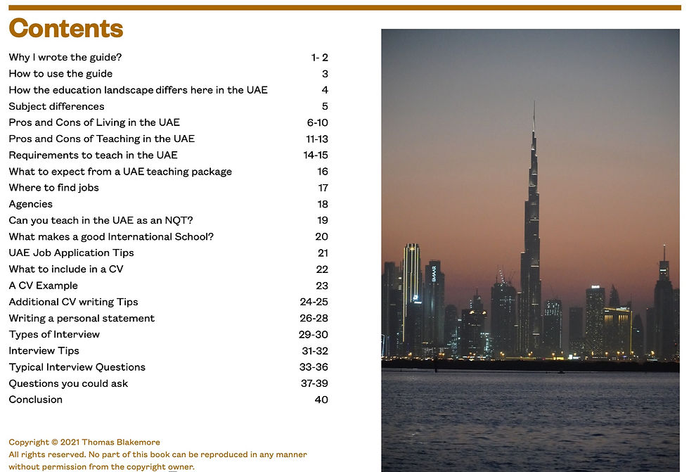teaching in the UAE guide