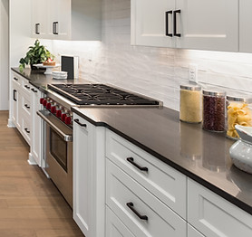 Kitchen with Marble Island