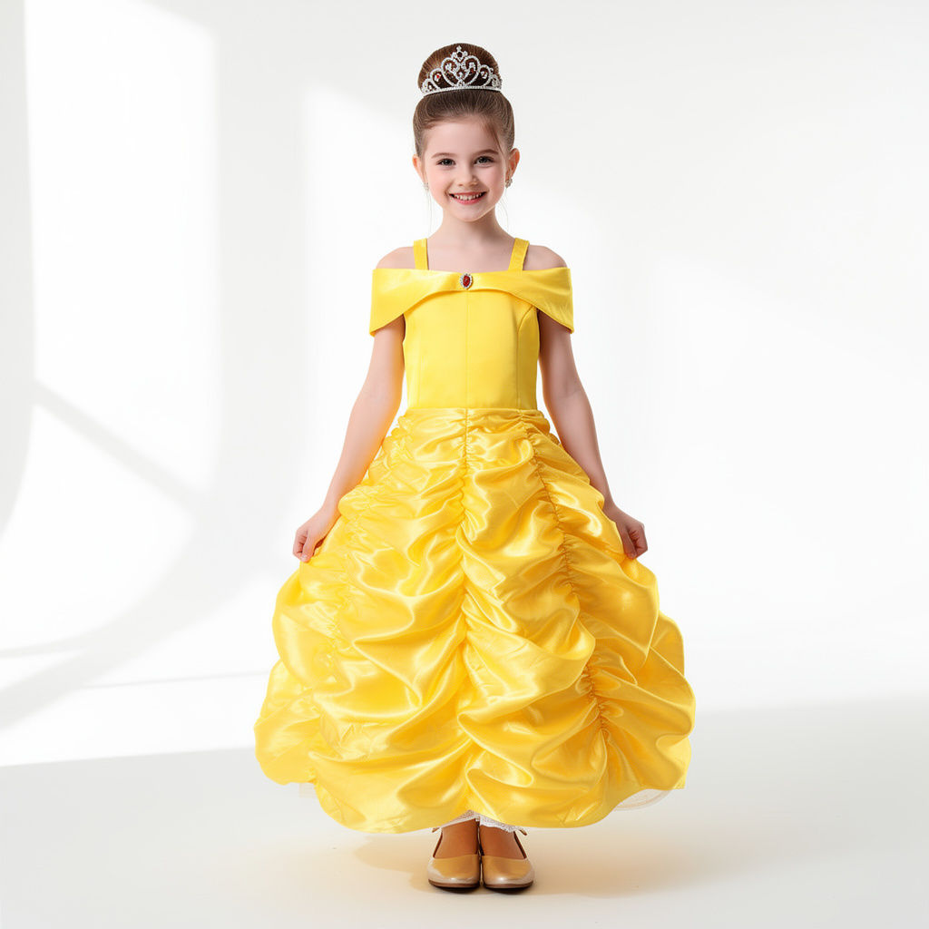 Belle Princess Dress for Girls Ages 3-12 Years Old
