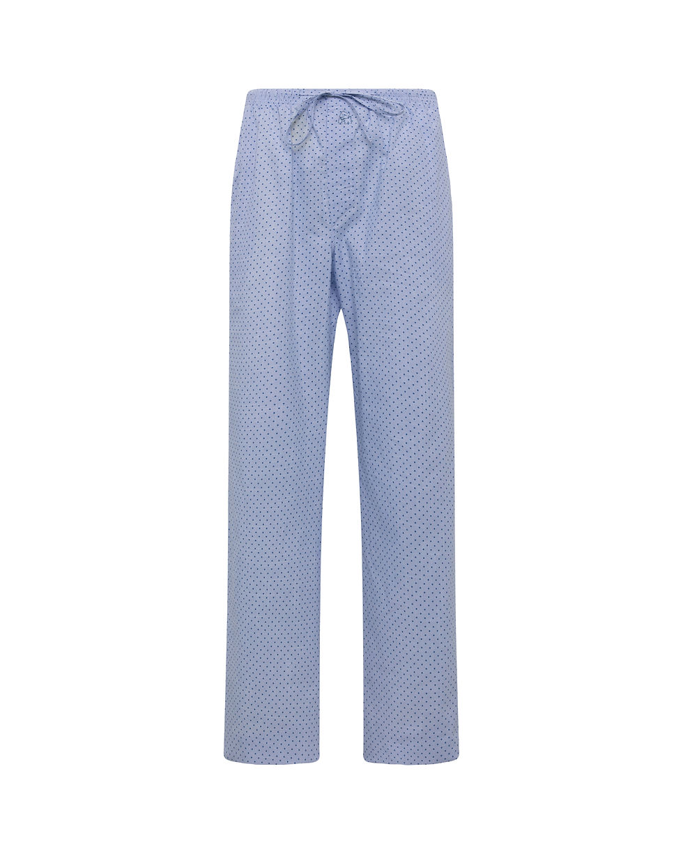 Pantalón de pijama largo de hombre Kiff Kiff de tela con topos