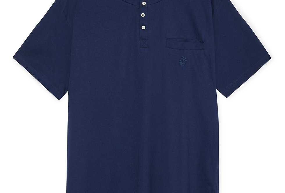 Camiseta de pijama de hombre Kiff Kiff azul marino