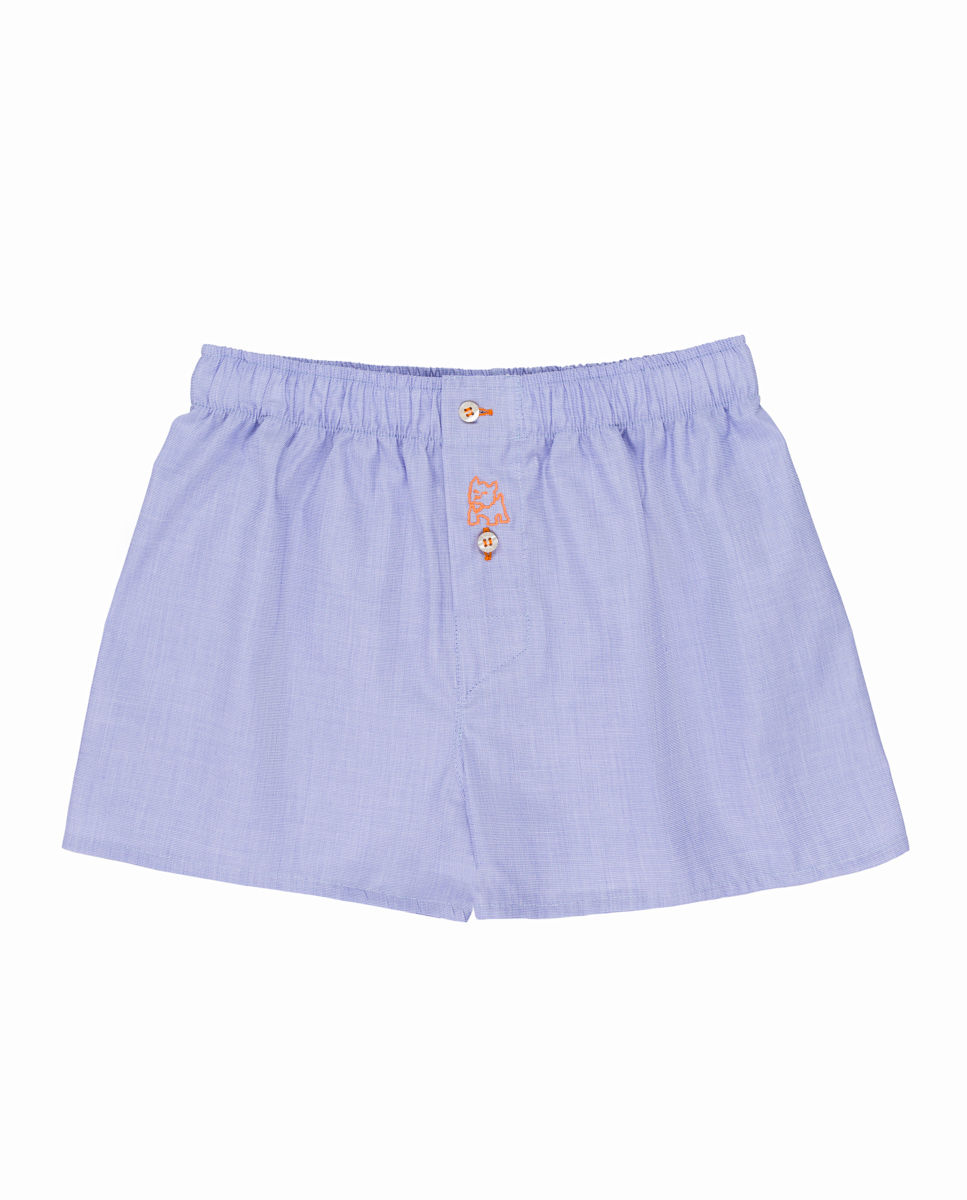 Bóxer de niño Kiff Kiff de tela de algodón azul