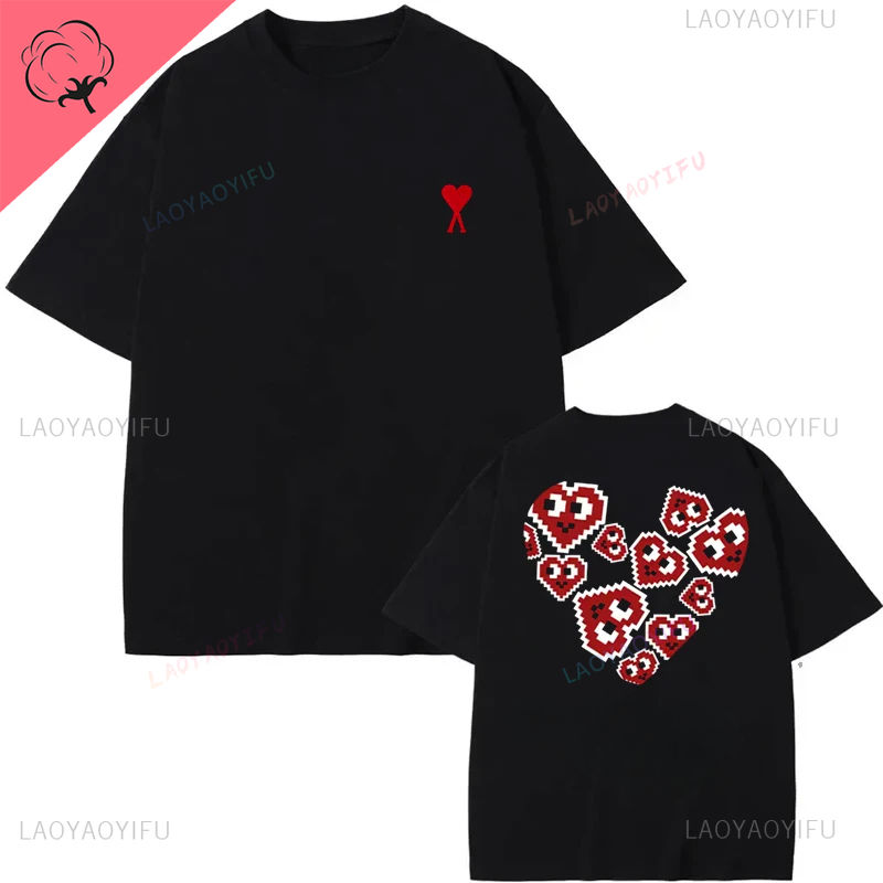 Thumbnail: Unisex Love Print T-Shirt – Pure Cotton Summer Tee