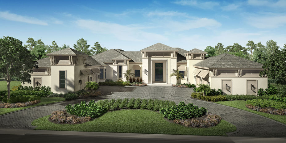 Straight on digital mixed media J Bullock and Associates Architectural Renderings, Floor Plans, and Animations