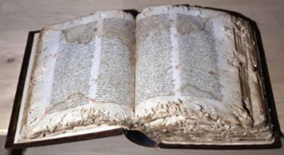 damaged book
