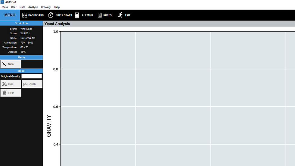brewing software interface