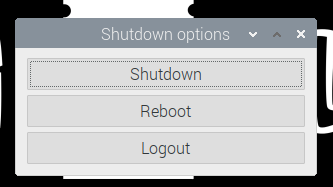 Shutdown screenshot