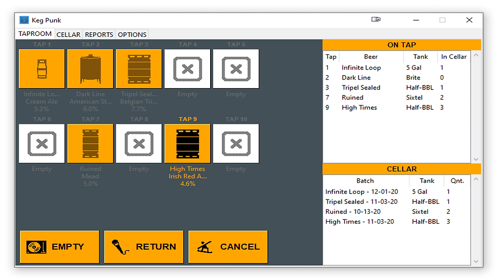 Keg Punk GUI