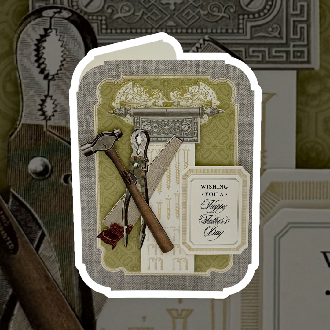 "Wishing You a Happy Father's Day" (Tools, Screws, Hinges)