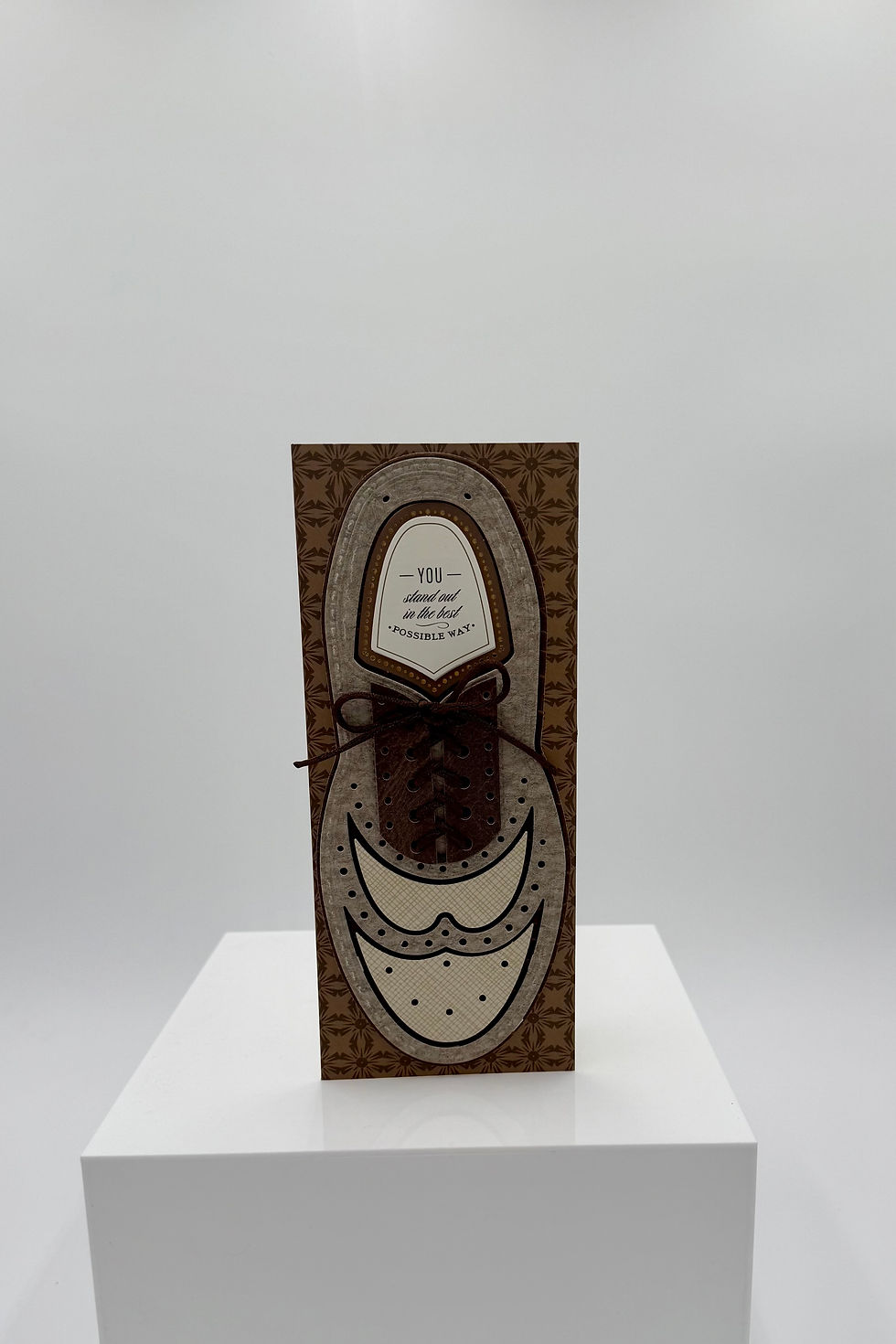 Thumbnail: "You Stand Out In The Best Possible Way" Wing Tip Shoe Themed Greeting Card