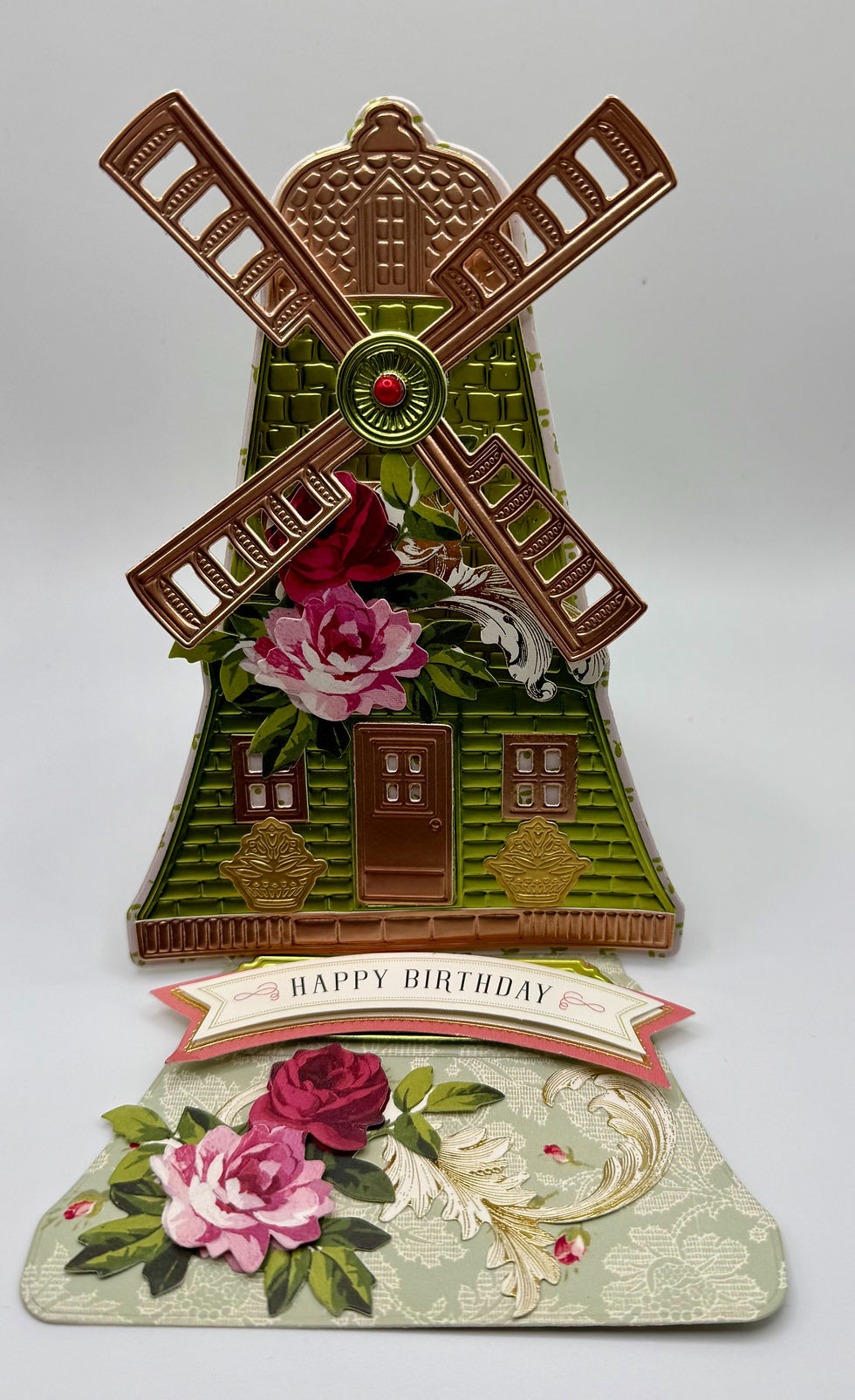 Thumbnail: "Happy Birthday" Windmill Easel Card