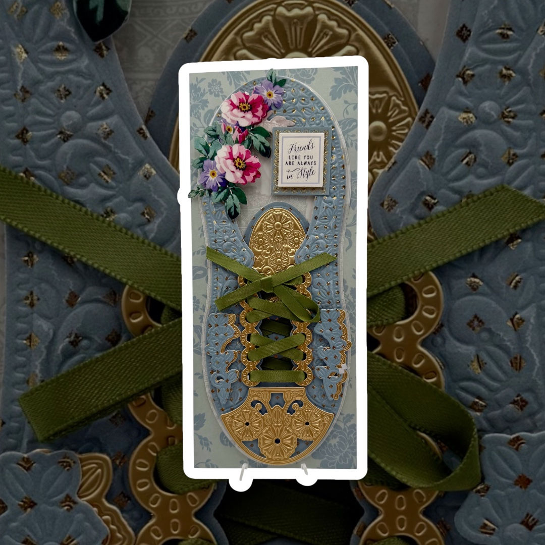 "Friends Like You Are Always In Style" Sneaker Shapes Birthday Greeting Card