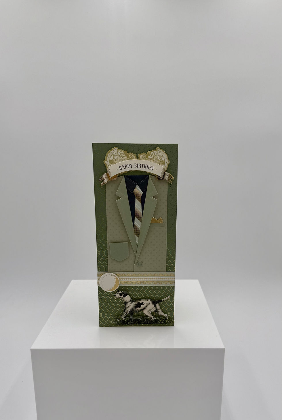 Thumbnail: "Happy Birthday" Men's Suit Themed Greeting Card